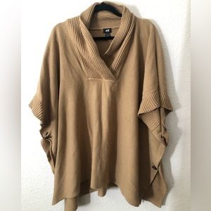 H&M Poncho Sweater One Size